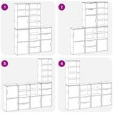 Side Cabinets 5 pcs "ODDA" 40x24x79 cm Solid Wood Pine 3365358