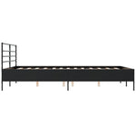 Bed Frame without Mattress Black 150x200 cm King Size 3280047