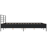Bed Frame without Mattress Black 150x200 cm King Size 3280047