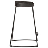 Bar Stools 2 pcs Black 45x40x62 cm Solid Wood Mango 4013528
