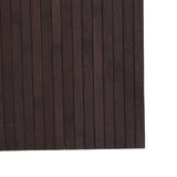 Room Divider Dark Brown Width 400 cm Height 165 cm Bamboo 377002