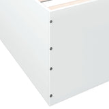 Bed Frame without Mattress White 135x190 cm Double 3280944