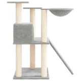 Cat Tree with Sisal Scratching Posts Light Grey 83 cm 171652
