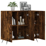 ZNTS Sideboard Smoked Oak 90x34x80 cm Engineered Wood 828081