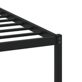 Metal Bed Frame without Mattress Smoked Oak 140x190 cm 4007667