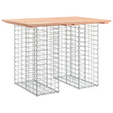 Garden Table Gabion Design 100x70x72 cm Solid Wood Douglas 834366