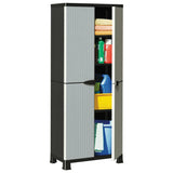 Plastic Cabinet 68x39x171.5 cm Rattan Design 337899