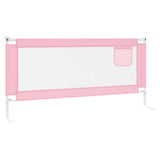 10206 Toddler Safety Bed Rail Pink 200x25 cm Fabric