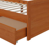 Bed Frame Honey brown Solid pine wood Single Bed Frame 322161