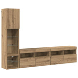 TV Wall Unit 4 pcs Artisan Oak Engineered Wood 3402966