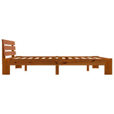 Bed Frame Honey brown Solid pine wood, plywood slats Super King 283183