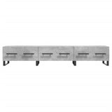 TV Cabinet Concrete Grey 150x36x30 cm Engineered Wood 829176