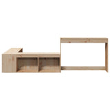 Bedside Cabinet with Desk 232x122x75 cm Solid Wood Pine 855750