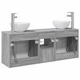 Bathroom Cabinet Set 3 pcs Grey Sonoma 49.5 x 35 x 63 cm 3405623