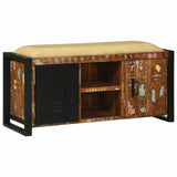 Bench Cabinet Multicolour 100 x 35 x 50 cm Solid Reclaim wood 4013618