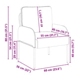 Sofas with Cushion 55cm Wine Red Plywood 42023432