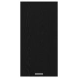 Hanging Cabinet with Door Black Oak and White 50 x 31 x 100 cm 884347
