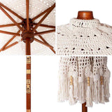 Macrame Parasol Cream 252.5 x 252.5 x 260 cm 42006470
