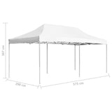 Professional Folding Party Tent Aluminium 6x3 m White 45505