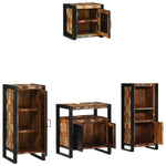 Bathroom Furniture Set 4 pcs Multicolour Solid Reclaimed Wood 3305645