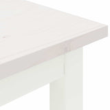 Bench White 200 x 35 x 45 cm Solid Pine Wood 892778