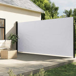 Retractable Side Awning White 200x600 cm 4004556