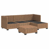 5 pcs Rattan Lounge Set with Cushions GENDT Natural Rattan 3429848