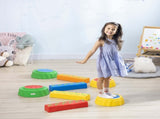 Eight-Piece Kids Stepping Stones, with Non-Slip Surface & Bottom, for Toddlers - Multicoloured T3398P348100