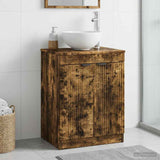 Bathroom Cabinet Smoked Oak 54 x 41 x 70 cm Engineered Wood 890153