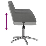 Swivel Office Chair Light Grey Fabric 344712