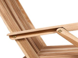 Folding Garden Chair 3 pcs Natural Solid Teak Wood 42028484