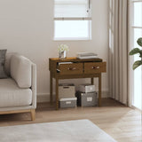 Console Table Honey Brown 76.5x40x75 cm Solid Wood Pine 821752
