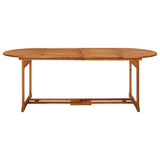 Dining Set Brown Solid Acacia wood N/A Foldable 3086977
