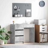 Desk Concrete Grey 90 x 37.5 x 75 cm Engineered Wood 869493