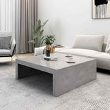 Coffee Table Concrete Grey 100x100x35 cm Engineered Wood 808571