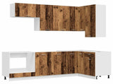 Kitchen Unit LYON 8 pcs Old Wood Engineered Wood 3438445