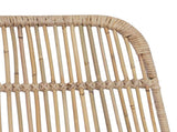 Bar Stool 2 pcs Natural 44 x 55 x 109 cm Rattan and Steel 42033210