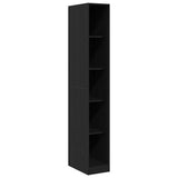 Wardrobe with Shelf Black Oak 30 x 50 x 200 cm Engineered Wood 3345117
