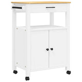 Kitchen Trolley MONZA 60x40x88.5 cm Solid Wood Pine 376099