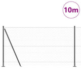 Welded Wire Fence with Concrete Base 10 x 1.2 m 3353628