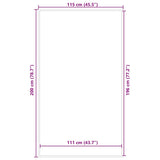 Doormat Grey 115x200 cm 4105641