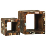 TV Units 2 pcs Multicolour 36 x 30 x 36 cm Solid Reclaim Wood 4104550