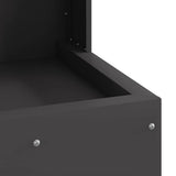 Fire Pit Black 35 x 35 x 100 cm Steel 858930