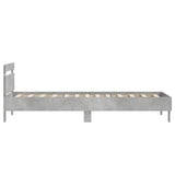 Bed Frame with Headboard Concrete Grey 80 x 200 cm 8009021