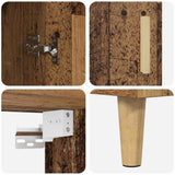 Highboard Old Wood 69.5 x 32.5 x 180 cm Engineered Wood 3415608