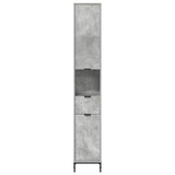 Bathroom Cabinet with Drawer Concrete Grey 31.5 x 33 x 190 cm 883407