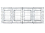 Gabion Raised Bed 2 pcs Silver 3422226