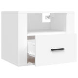 Wall-mounted Bedside Cabinets 2 pcs White 50x36x40 cm 816881