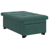 Sofa Bed Dark Green 194 x 67 x 82 cm Velvet 42008596