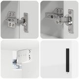 Bathroom Furniture Set 2 pcs White Engineered wood & Metal 3392933